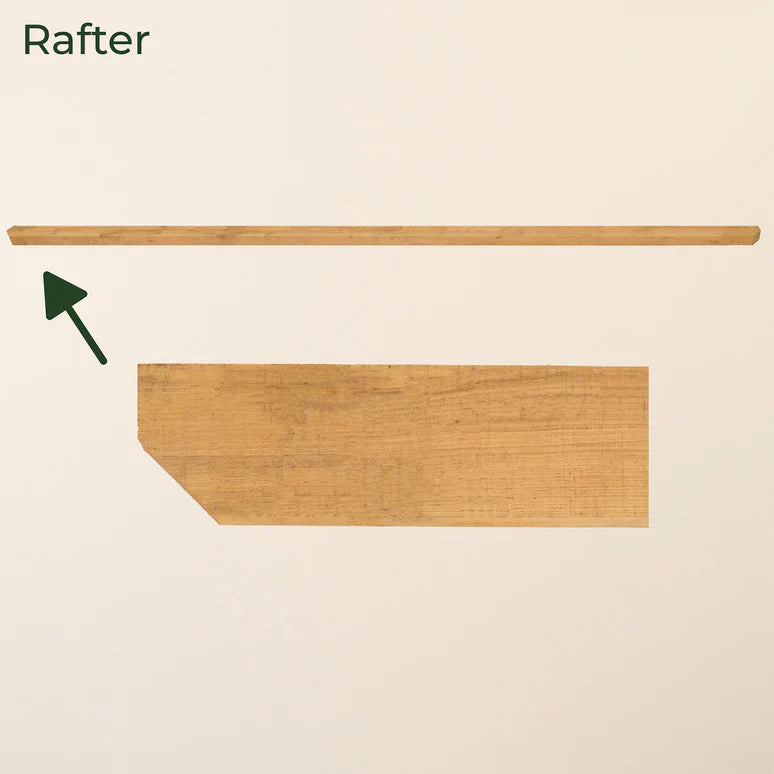 Oak Flat Roof Pergola with Open Roof Design