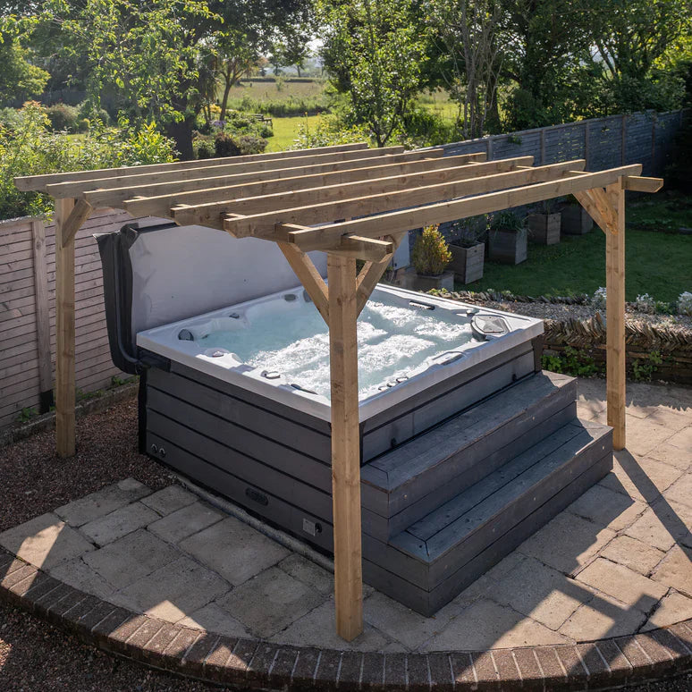 Ready Sawn Flat Roof Pergola