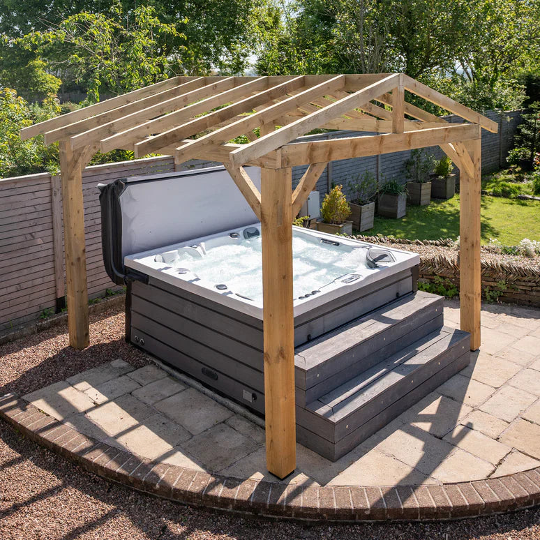 Wooden Pergola - Open Roof - Apex Structure - No Overhang