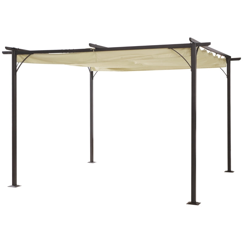 3.5m x 3.5m Metal Pergola Marquee – Large Outdoor Event Canopy