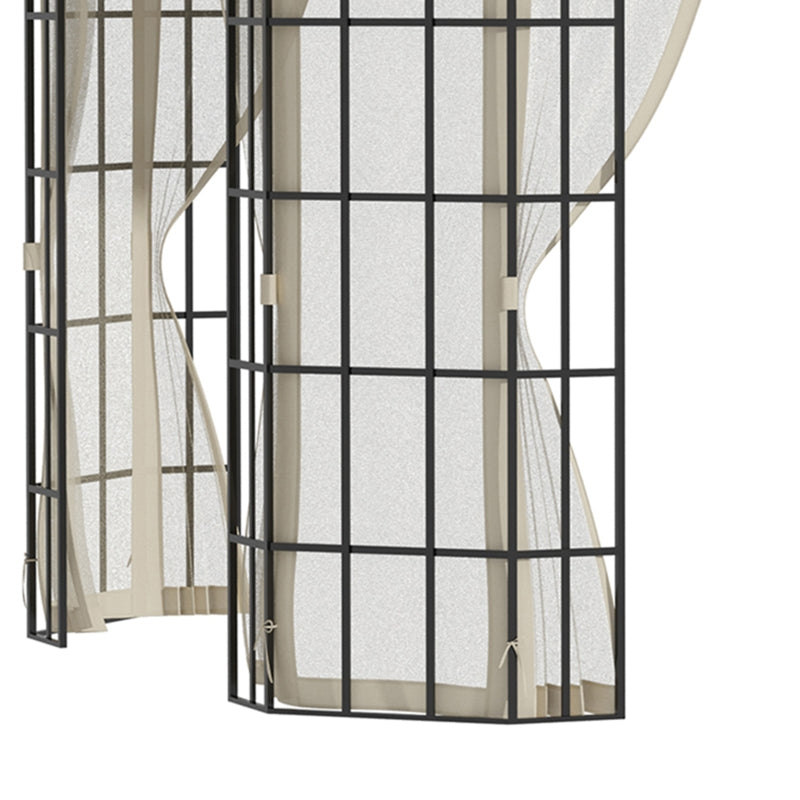 3.7m x 3m Circular Hardtop Gazebo