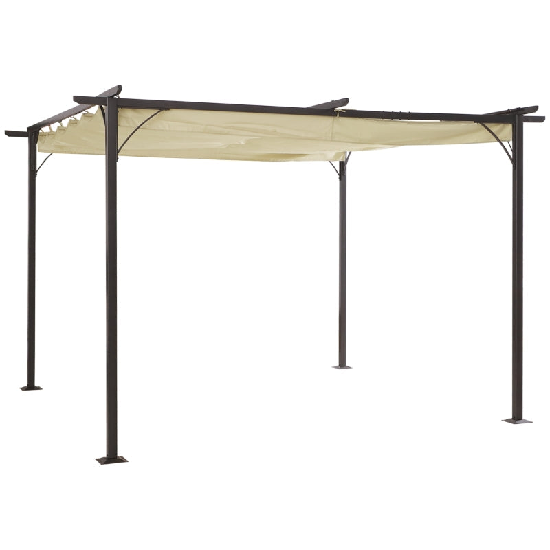 3.5m x 3.5m Metal Pergola Marquee – Large Outdoor Event Canopy