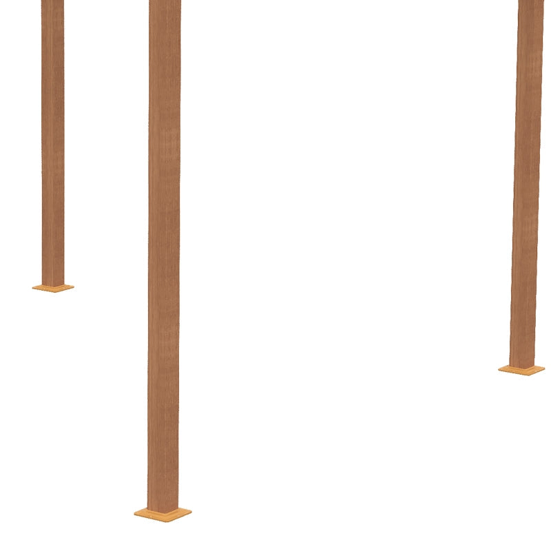 3m x 3m Wood Effect Gazebo β Outdoor Garden Shelter Frame