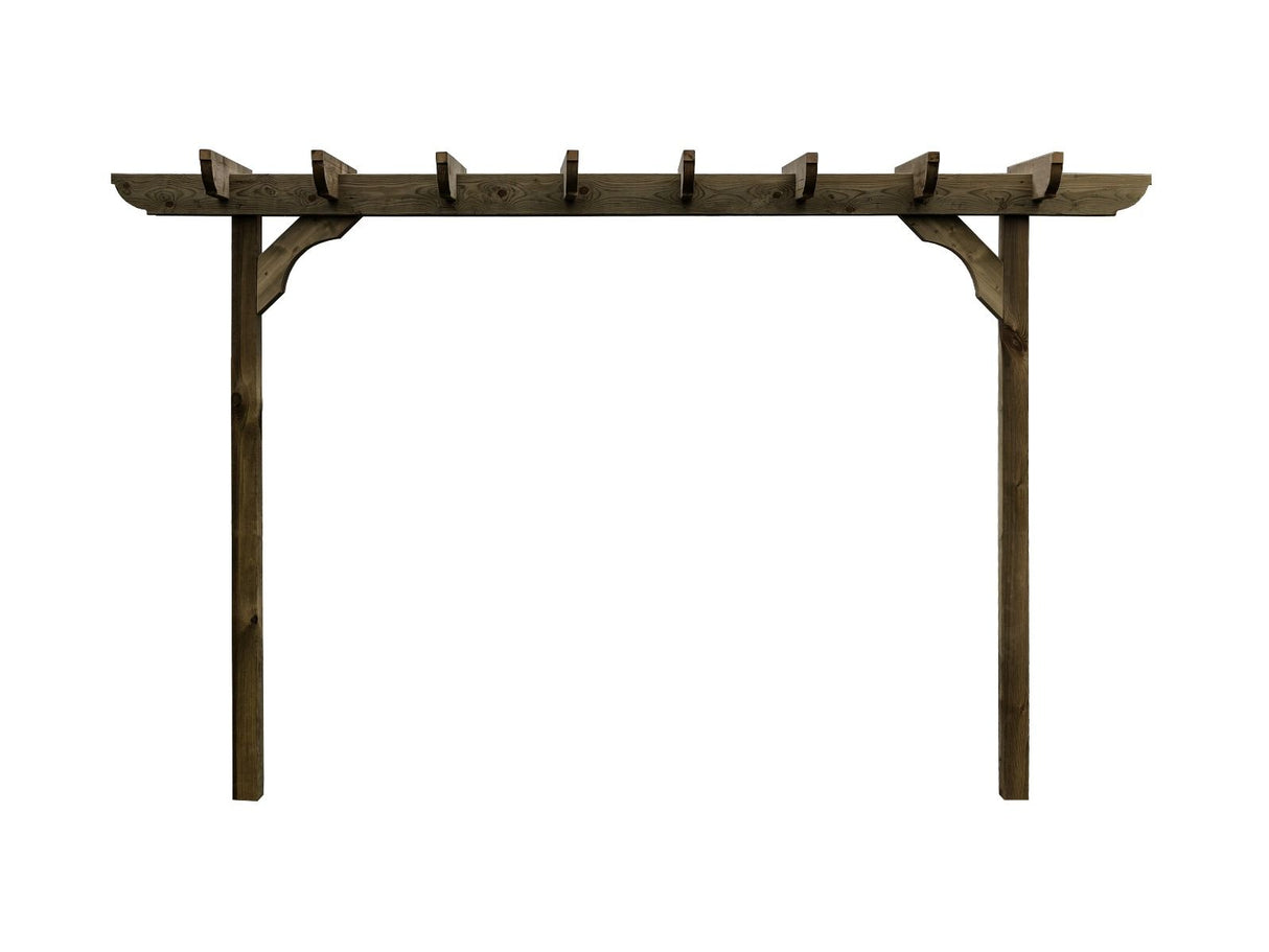 Corbel Double Beam Pergola, Plant Climbing Arbour - Sculpted brace