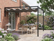 2m x 3m Lean-To Pergola – Dark Grey Wall Mounted Patio Cover