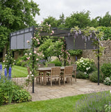 3m x 3m Steel Pergola – Sliding Retractable Roof Outdoor Shade