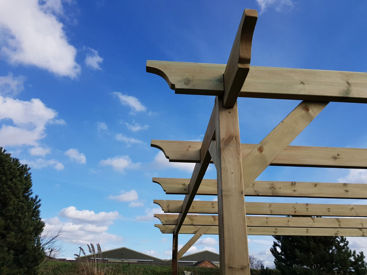 Champion Wooden Pergola and Decking Kit