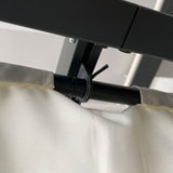 4m x 3m Metal Pergola – Dark Grey Frame with Beige Canopy Roof