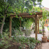 Wooden Apex Gazebo with Cedar Featheredge Roof – No Overhang Design