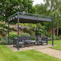 3m x 2m Grey Metal Pergola – Outdoor Patio Shade Shelter