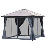 3x3 Garden Gazebo With Mesh Netting - Trade Warehouse