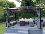 3x3 Garden Gazebo With Mesh Netting - Trade Warehouse
