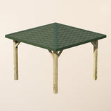 Wooden 4 Pitch Gazebo with Katepal Green Shingle Roof - Premium Weatherproof Garden Gazebo