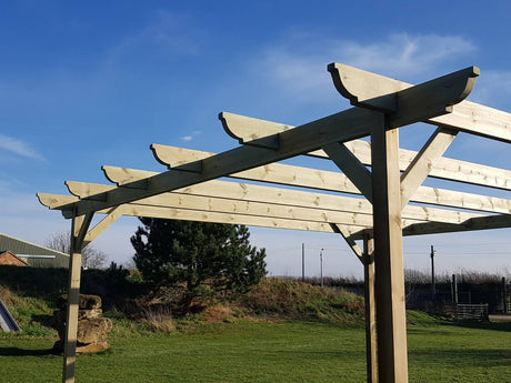 Corbel Wooden Pergola and Decking Kit