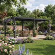 6m x 3m Freestanding Aluminium Garden Pergola with Adjustable Louvred Roof – Anthracite Grey