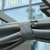 3.6m x 3m Aluminium Pergola – Retractable Roof & Curtains