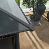 3m x 4m Grey Hardtop Gazebo With Steel & Aluminium Frame