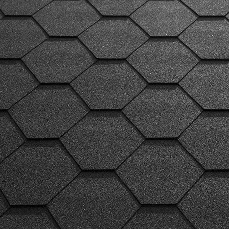 Wooden Apex Gazebo with Katepal Black Shingle Roof & Overhang - Premium Weatherproof Garden Gazebo