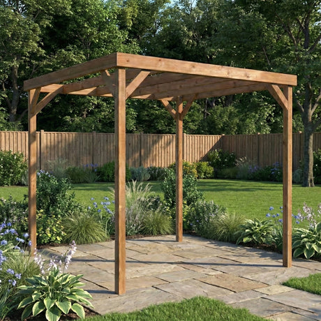 Box Wooden Garden Pergola Kit