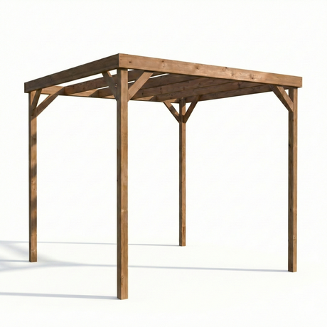 Box Wooden Garden Pergola Kit