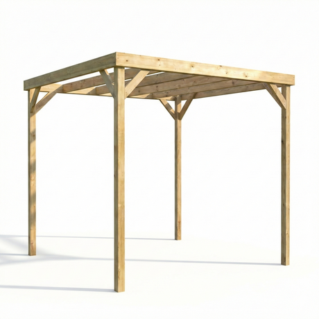 Box Wooden Garden Pergola Kit