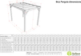 Box Wooden Garden Pergola Kit
