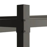 3m x 3m Retractable Garden Pergola – Grey Canopy Roof with Magnetic Fixing System, Outdoor Patio Shade Shelter