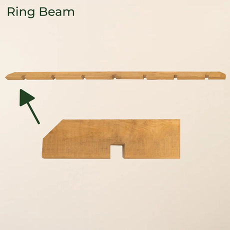 Oak Apex Pergola with Open Roof – No Overhang Design