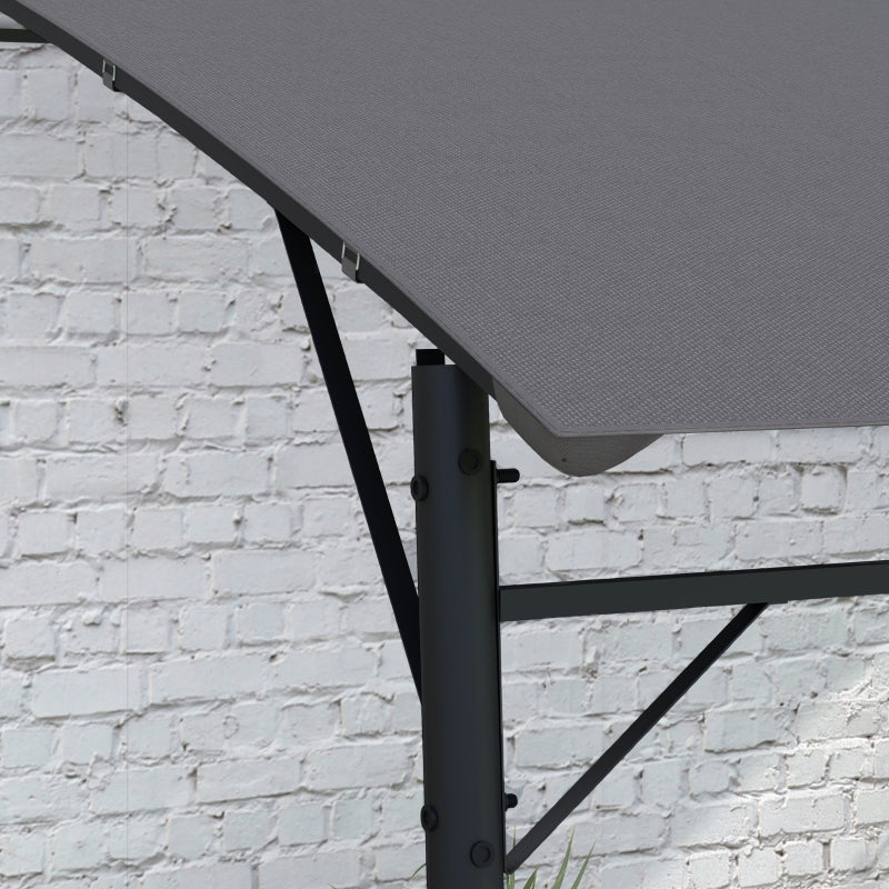 3m x 4m PA-Coated Sun Shade Shelter – Metal Frame Patio Cover