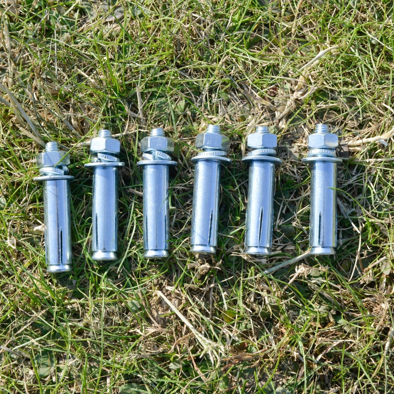 3m x 3m Lean-To Pergola – Cream Roof with Grey Frame Garden Shade