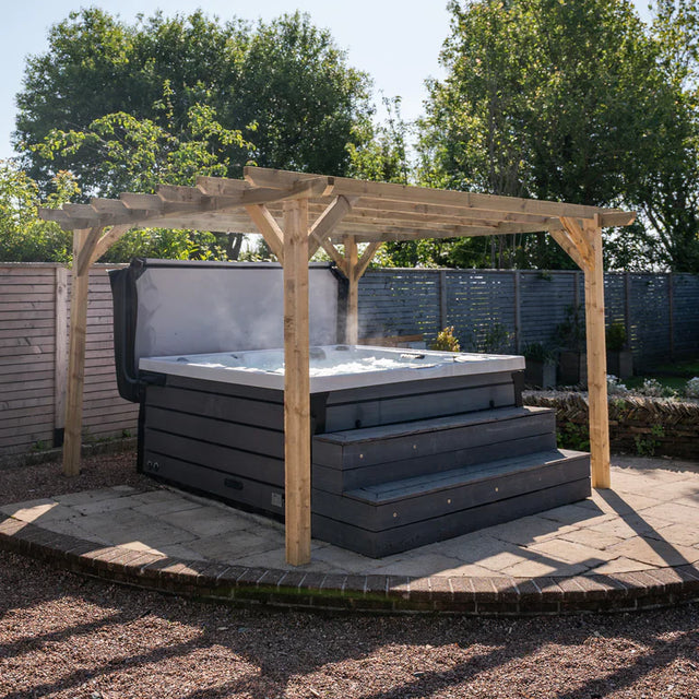 Ready Sawn Flat Roof Pergola