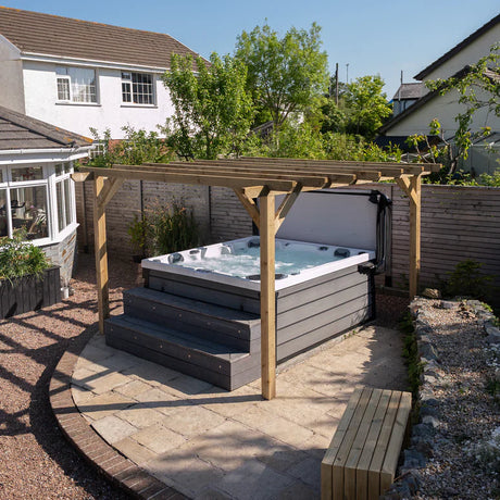 Ready Sawn Flat Roof Pergola