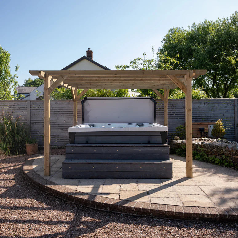 Ready Sawn Flat Roof Pergola