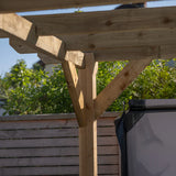Ready Sawn Flat Roof Pergola
