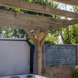 Ready Sawn Flat Roof Pergola