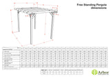 Corbel Wooden Garden Pergola Kit
