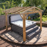 Wooden Pergola - Open Roof - Apex Structure - No Overhang