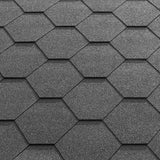 Oak Wooden Gazebo - Katepal Grey Shingle Roof - Apex Design - With Overhang