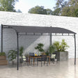 3m x 4m PA-Coated Sun Shade Shelter – Metal Frame Patio Cover