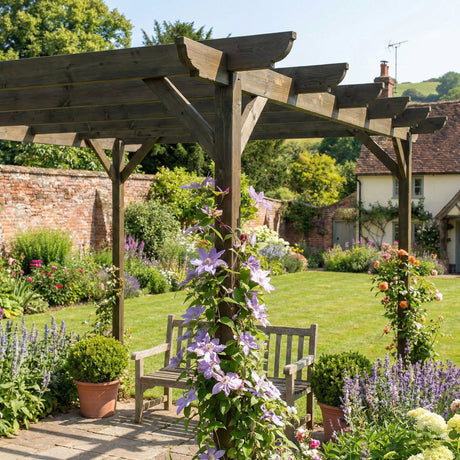 Corbel Wooden Garden Pergola Kit