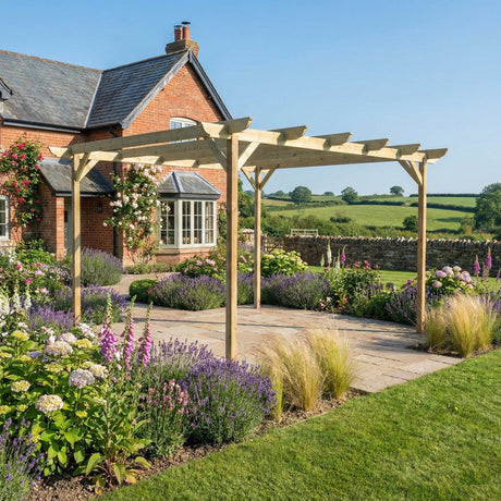 Corbel Wooden Garden Pergola Kit