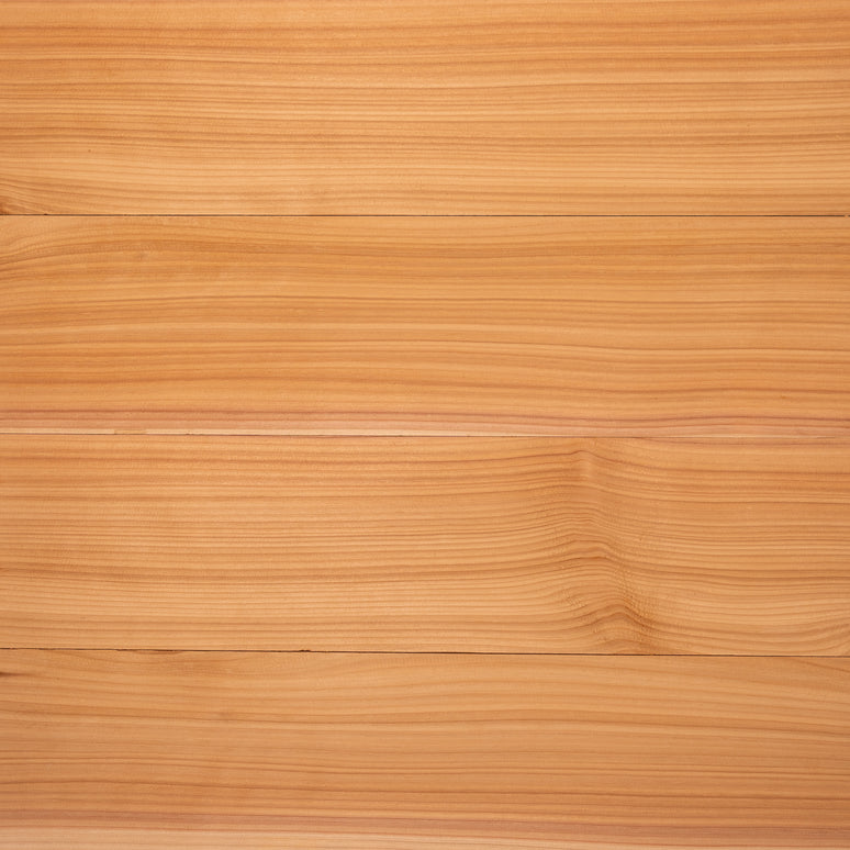 Planed Cedar Pergola with Cedar Featheredge Roof – No Overhang Design