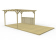 Rectangular Pergola And Decking Kit With Balustrade V.4
