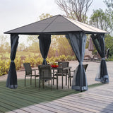 3m x 4m Aluminium Hard Top Gazebo
