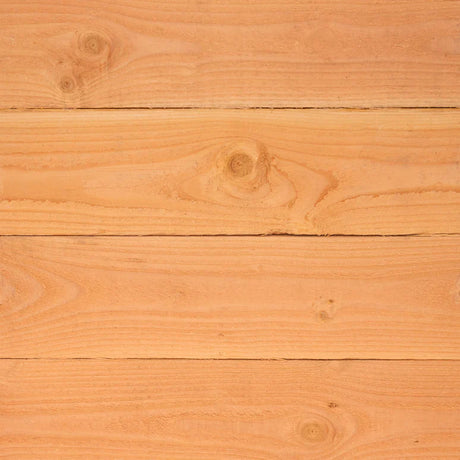 Rough Sawn Larch Garden Gazebo with Corrugated Metal Featheredge Roof – Apex No Overhang