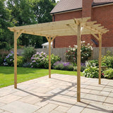 Sculpted Wooden Garden Pergola Kit