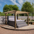 Flat Roofed Pergola - No Overhang - Frame Only