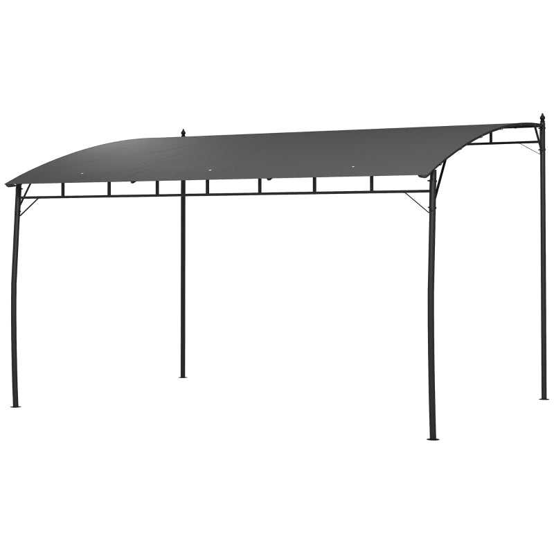 3m x 4m PA-Coated Sun Shade Shelter – Metal Frame Patio Cover