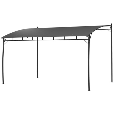 3m x 4m PA-Coated Sun Shade Shelter – Metal Frame Patio Cover