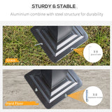 5m x 3m Aluminium Hardtop Gazebo – Brown Polycarbonate Roof Shelter